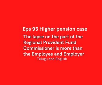 Eps 95 pension latest news today in Telugu